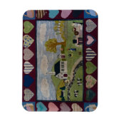 アメリカーナカントリーフック敷物 マグネット (縦)