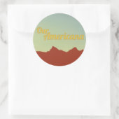 アメリカーナステッカー ラウンドシール (バッグ)