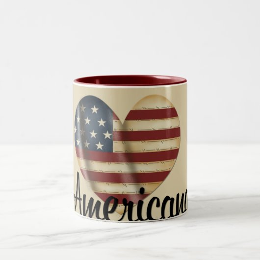 アメリカーナハートマグ ツートーンマグカップ (中央)