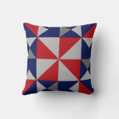 アメリカーナピンホイールキルトブロック装飾用クッション クッション (裏面)