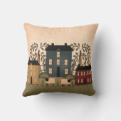 アメリカーナフォークアートハウスピロー クッション (裏面)