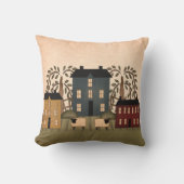 アメリカーナフォークアートハウスピロー クッション (正面)