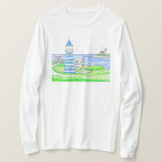 アメリカーナライトハウス長袖Tシャツ Tシャツ (デザイン正面)