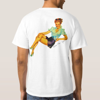 アメリカーナレトロ1950sピンアップガール tシャツ