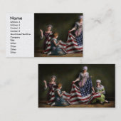 アメリカーナ国旗 – アメリカ国旗の誕生1915 名刺 (正面/裏面)