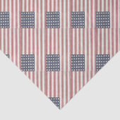 アメリカーナ赤白青ヴィンテージ国旗 薄葉紙 (詳細)