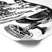 アメリカーナ風の政治的イラスト ラクーン ポスター (角)