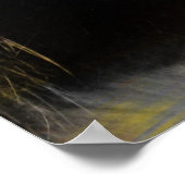 アメリカーナ黒猫フォークアートポスター ポスター (角)