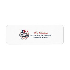 アメリカーナ250周年返送先ラベル ラベル