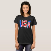 アメリカーナ・グリッチ Tシャツ (正面フル)