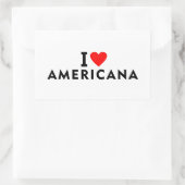 アメリカーナ・ブラジル 愛の街 心からアメリカ旅行が好き 長方形シール (バッグ)