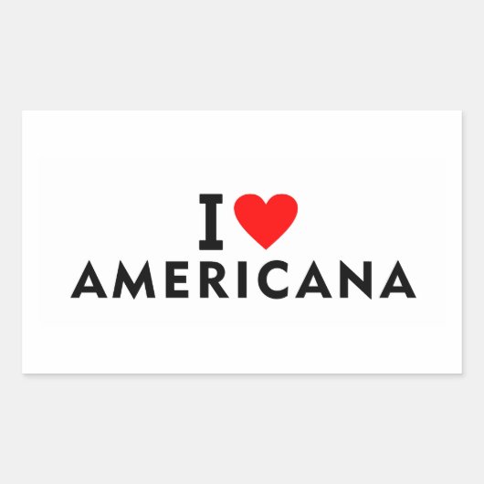 アメリカーナ・ブラジル 愛の街 心からアメリカ旅行が好き 長方形シール (正面)