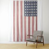 アメリカーナ ラスティック アメリカン フラッグ タペストリー (インサイチュ)
