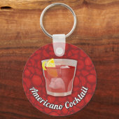 アメリカーノカクテルキーチェーン キーホルダー (正面)