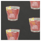 アメリカーノカクテルパターン ファブリック (クローズアップ)