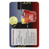 アメリカーノカクテルレシピ マグネット (縦)