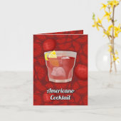 アメリカーノカクテル カード (黄色い花)