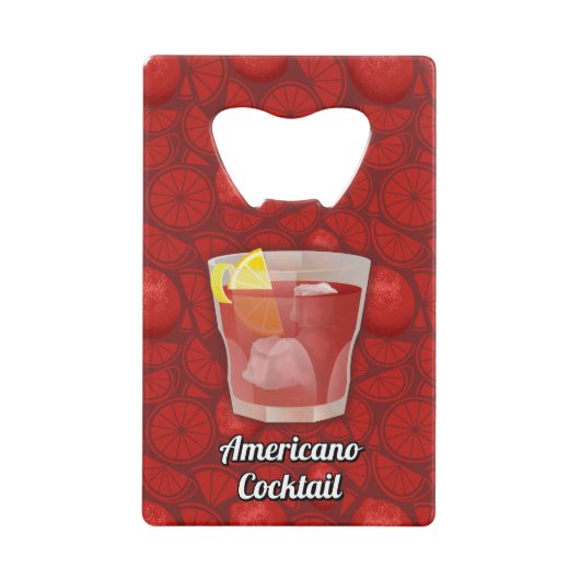 アメリカーノカクテル クレジットカード栓抜き (正面)