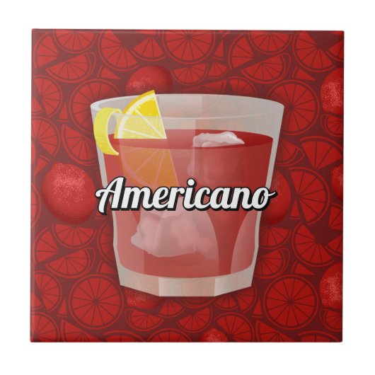 アメリカーノカクテル タイル (正面)