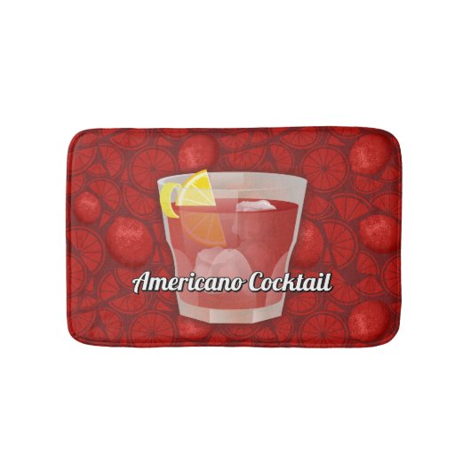 アメリカーノカクテル バスマット (正面)