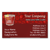 アメリカーノカクテル マグネット名刺 (正面)