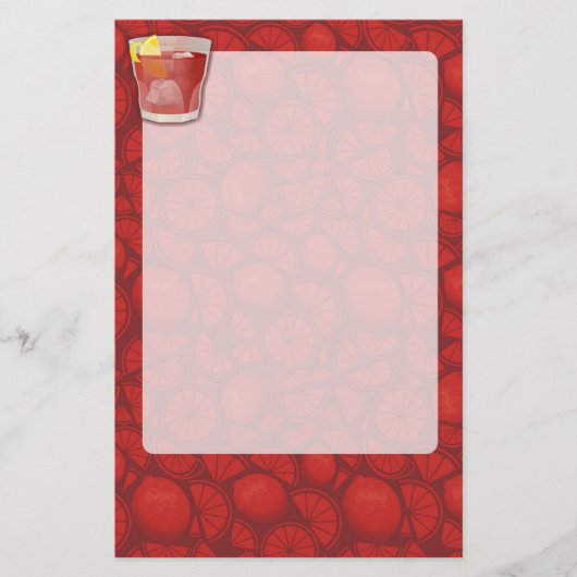 アメリカーノカクテル 便箋 (正面)