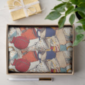 アメリカーノコーヒーNo 2 ephemeraコラージュ模様 薄葉紙 (ギフト)