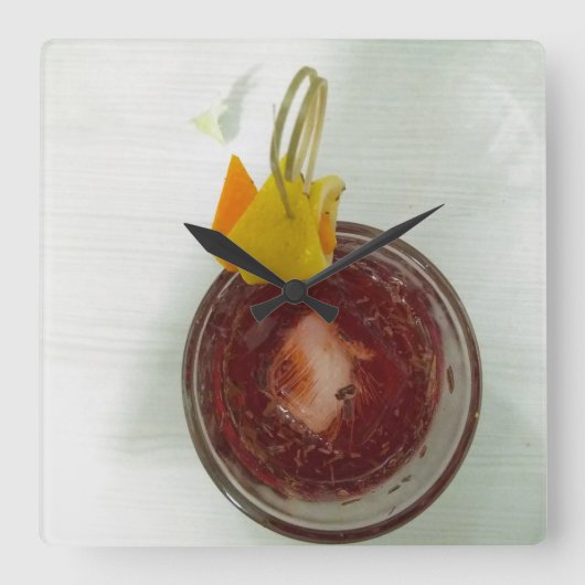 アメリカーノ スクエア壁時計 (正面)