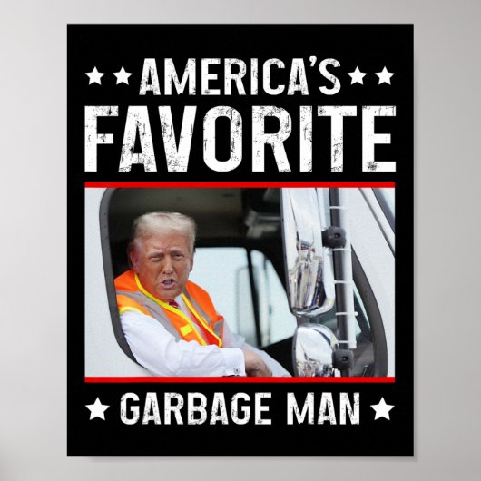 アメリカ一のガレージ男 笑えるトランプ ガレージ トラ ポスター (正面)