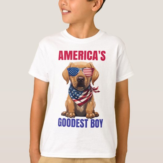 アメリカ一のラブラドール Tシャツ (正面)