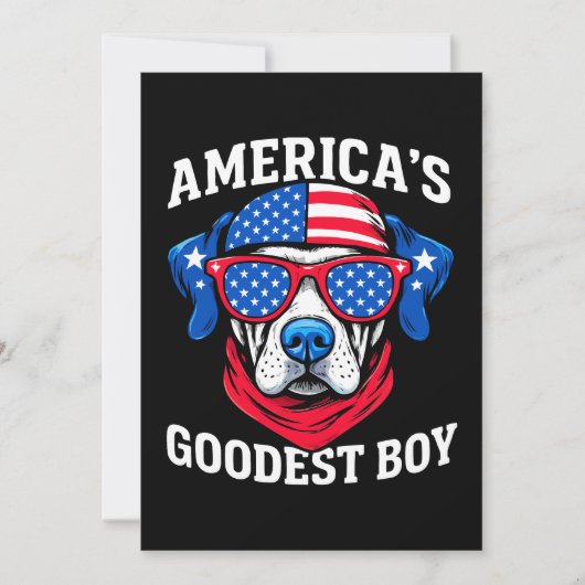 アメリカ一の良い子犬 招待状 (正面)