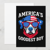 アメリカ一の良い子犬 招待状 (正面/裏面)