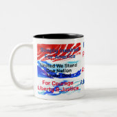 アメリカ一国に対して単に必要とされる ツートーンマグカップ (左)