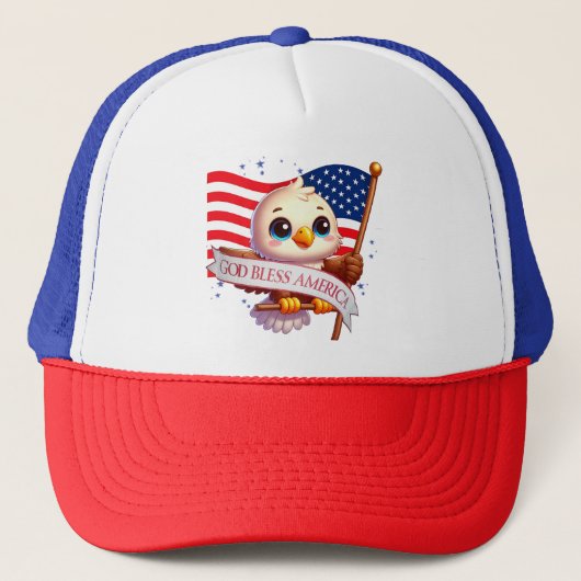 アメリカ万歳🇺🇸鷲の愛国旗 キャップ (正面)