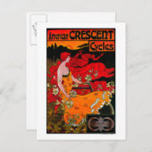 アメリカ三日月ヴィンテージポスターEurope ポストカード (正面/裏面)