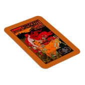 アメリカ三日月ヴィンテージポスターEurope マグネット (右側)