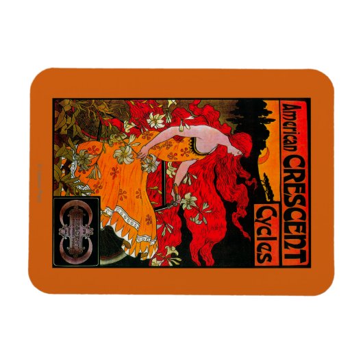 アメリカ三日月ヴィンテージポスターEurope マグネット (横)