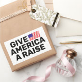 アメリカ与えA Raise™ステッカー 長方形シール (ギフト)