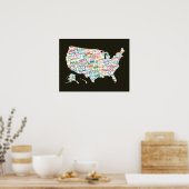 アメリカ中のあなたの名前 ポスター (キッチン)