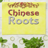 アメリカ中国のルーツ キッチンタオル (折り畳み)