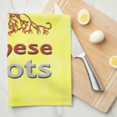 アメリカ中国のルーツ キッチンタオル (四つ折り)