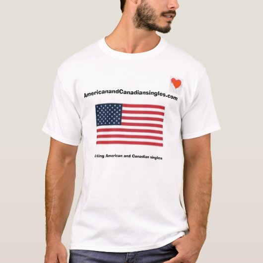 アメリカ人およびカナダ人はTシャツを選抜します Tシャツ (正面)