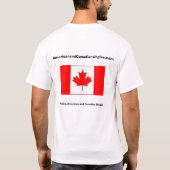 アメリカ人およびカナダ人はTシャツを選抜します Tシャツ (裏面)