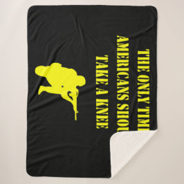 アメリカ人がひざまずくのは時間だけだ シェルパブランケット