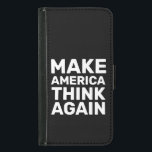 アメリカ人が再考えび手を離す動きギア GALAXY S5 ウォレットケース<br><div class="desc">欲求不満、強迫力、そして決意の中で、人々は抑圧に立ち向かっている。このデザインは、市民権、平等、正義のために戦う人々の声を増幅させようとしている。私は同性愛者の女性店主だ。社会の周縁化を支持することの重要性を私は直接理解している。私は不正のシステムに挑戦するために私のプラットフォームを使用することにコミットしている。ハンズオフアンチトランプの抗議行動は、州中の集団的抵抗の火に火を統一された付けた。この「Make American 考え Again」の電話ケースは話、歴史のこの重要な瞬間に加えて、起立し、アウトし、決してダウンしない毎日のリマインダーとしても機能話する。このデザインは、市民の権利と尊厳を求める闘いが続く中での連帯を象徴している。MAGAの「Make America Again」の代わりに「素晴らしMake American Again」を誇る考えこと。私たち信じはコミュニティの力の中で、可視性の重要性と継続的な活動の必要性。私たちは声を聞かせ、有害なシステムに挑戦し、永続的な変化を生み出すことができる。ハンズ0ffは建物に対する抗議だけではなく、平等、正義、愛が憎しみと分裂に勝つ未来を描く。私たちは、私たちの権利が決して当たり前のものではなく、人種、性別、アイデンティティに関係なく、すべての人が当然の自由と尊厳を持っていることを保証するためにここにいる。Hands0ff運動を支援し、市民権を求めるこの戦いに私たちと共に立ってくれてありがとう。</div>
