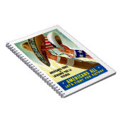 アメリカ人が皆~で勝利のために戦おう ノートブック (右側)