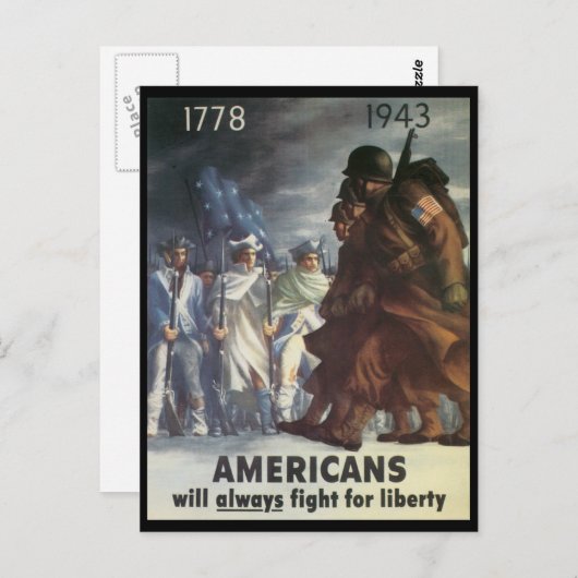 アメリカ人が第二次世界大戦と戦う2 ポストカード (正面/裏面)