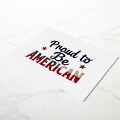 アメリカ人であることを誇りに思うパーティーの招待状 アメリカ 箔招待状 (回転した状態)