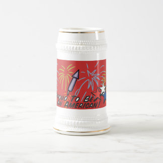 アメリカ人であることを誇りに思う - ビールジョッキ
