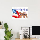 アメリカ人であることを誇りに思う ポスター (ホームオフィス)